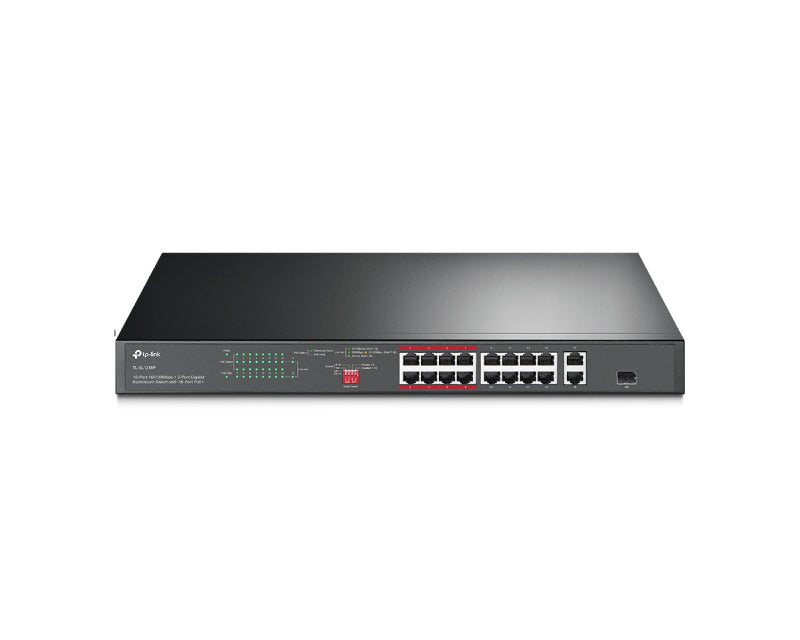 TL-SL1218P POE 16 PORTA 10 - 100MBS + 2GIG LAN