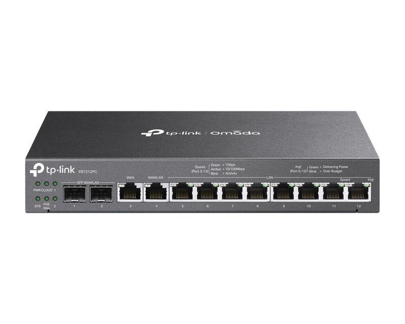 ER7212PC 3U1 kontroler+VPN Firewall ruter+Poe switch