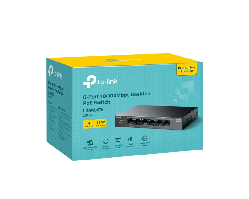 LS106LP 6-port 10 - 100mbps Desktop switch