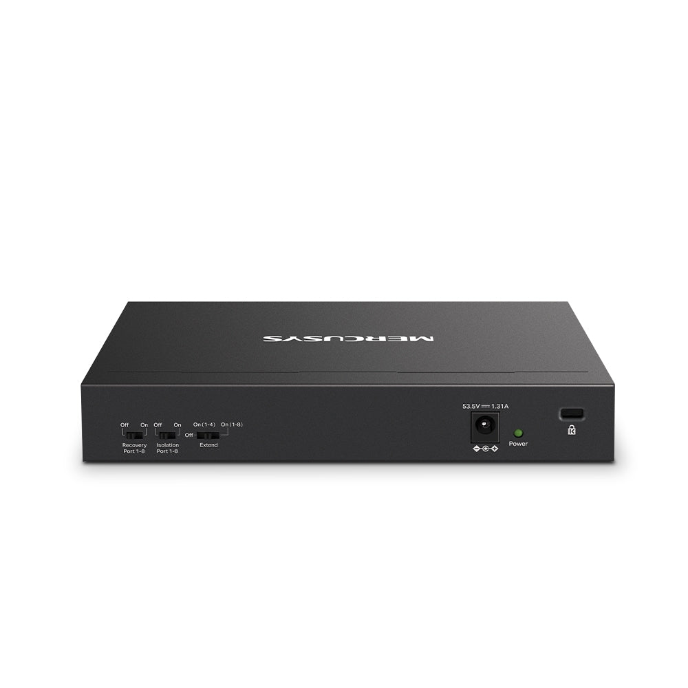 MS110P(UN) 0-Port 10 - 100Mbps Desktop Switch with 8-Port PoE+