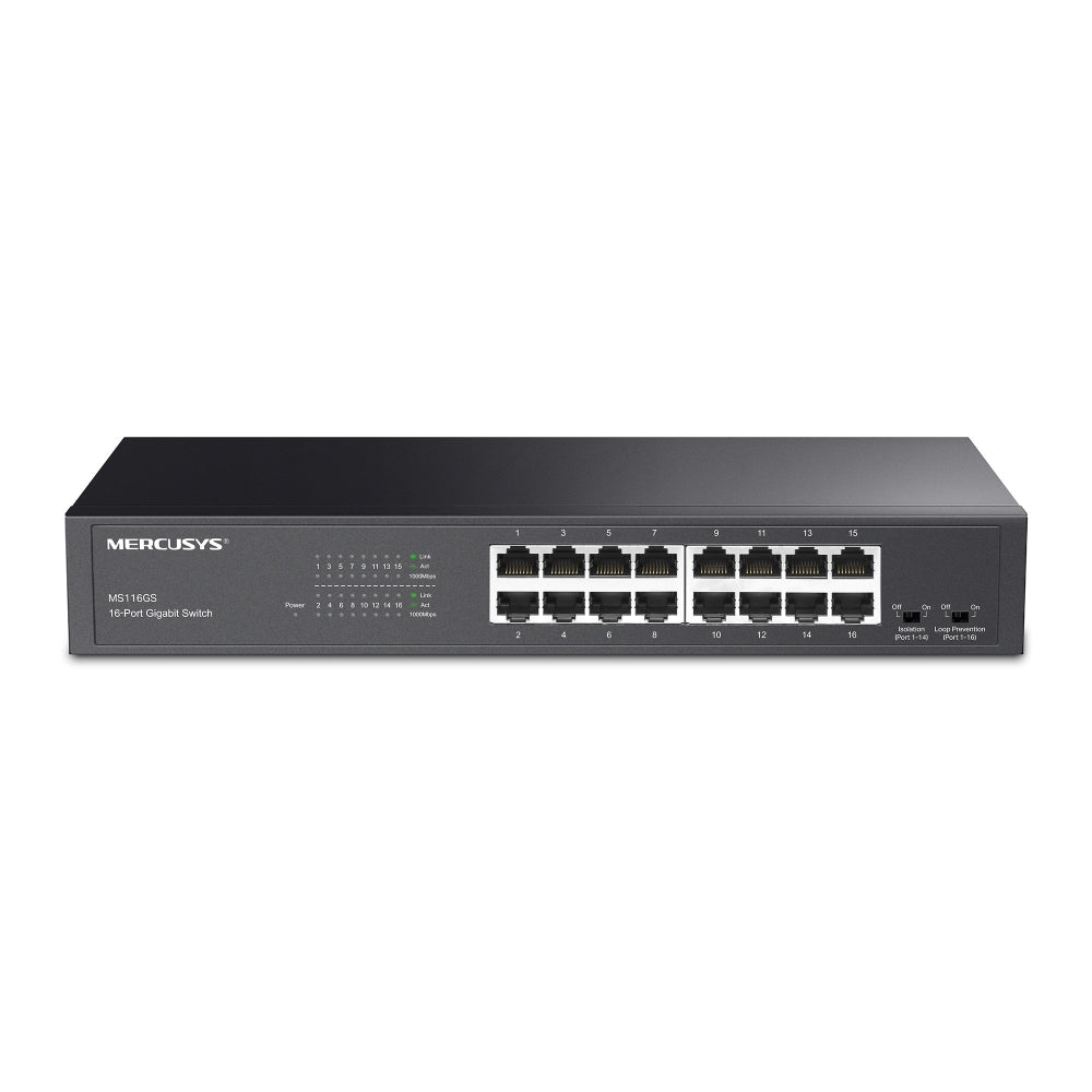MS116GS(UN) 16-Port Gigabit Desktop - Rackmount Switch