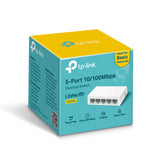 TP-LINK 5-Port 10 - 100Mbps Desktop Network Switch, LiteWave, Green Ethernet technology