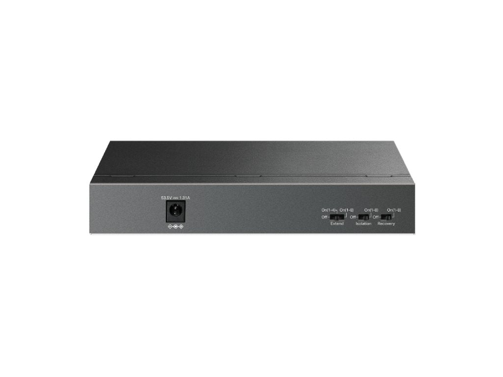 TP-LINK LS109P 9-Port 10 - 100Mbps Desktop Switch with 8-Port PoE+, 63 W PoE Budget, Up to 250 m