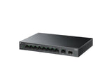 TP-LINK LS1210GP 10-Port Gigabit Desktop Switch with 8-Port PoE+, 61 W PoE Budget, 250 m, Metal case