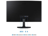 SAMSUNG Essential Curved Monitor S3, 24", FHD 1920 x 1080, 100Hz, 4 ms, 3000:1, VGA - HDMI, 75x75 VESA