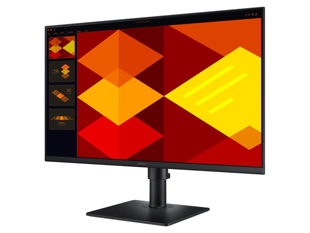 SAMSUNG Essential IPS Monitor S4, 23.8", FHD 1920 x 1080, 100Hz, 5 ms, DP - HDMI*2 - USB Hub, HAS, PIVOT