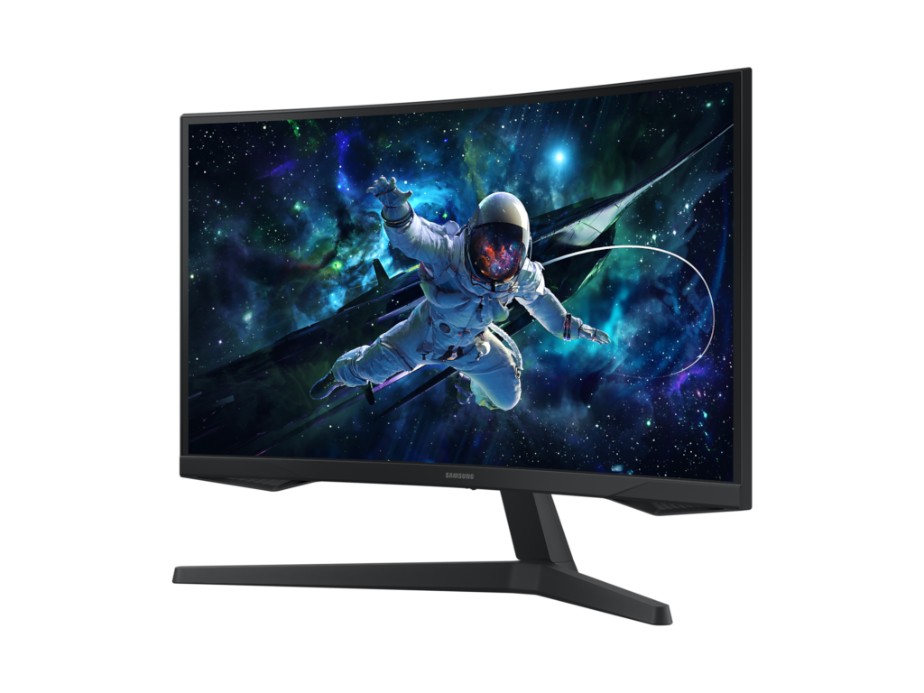 SAMSUNG Odyssey G55C Curved Gaming Monitor 27" QHD 2560x1440, 165Hz, 1ms, DP - HDMI, 2500:1, HDR10