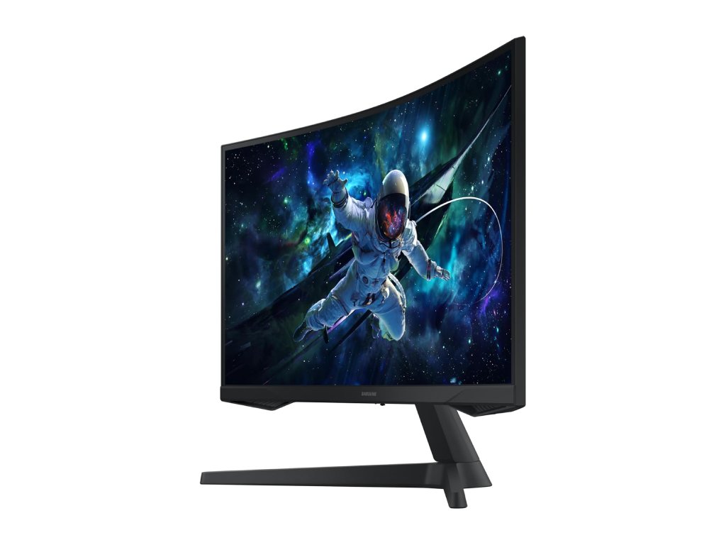 SAMSUNG Odyssey G55C Curved Gaming Monitor 27" QHD 2560x1440, 165Hz, 1ms, DP - HDMI, 2500:1, HDR10
