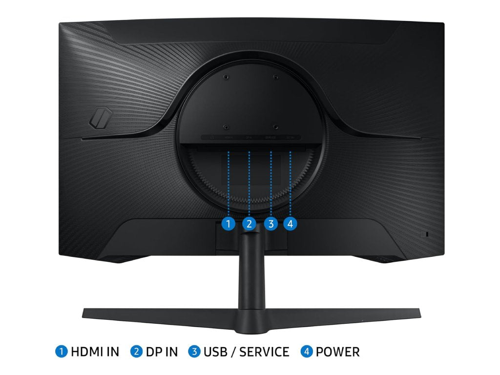 SAMSUNG Odyssey G55C Curved Gaming Monitor 27" QHD 2560x1440, 165Hz, 1ms, DP - HDMI, 2500:1, HDR10