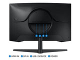 SAMSUNG Odyssey G55C Curved Gaming Monitor 27" QHD 2560x1440, 165Hz, 1ms, DP - HDMI, 2500:1, HDR10