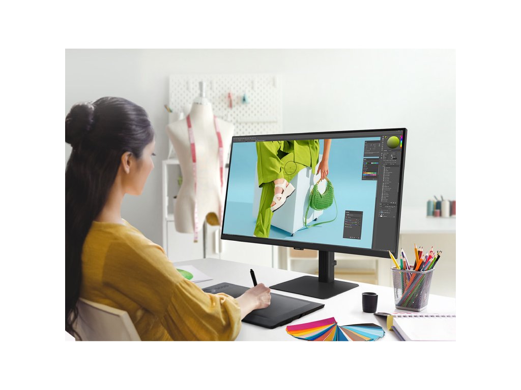 SAMSUNG IPS UHD Monitor S70D 27", 4K, 3840 X 2160, 5ms, 1000:1, 350cd - m2, HDMI - DP, sRGB 99%, HDR10