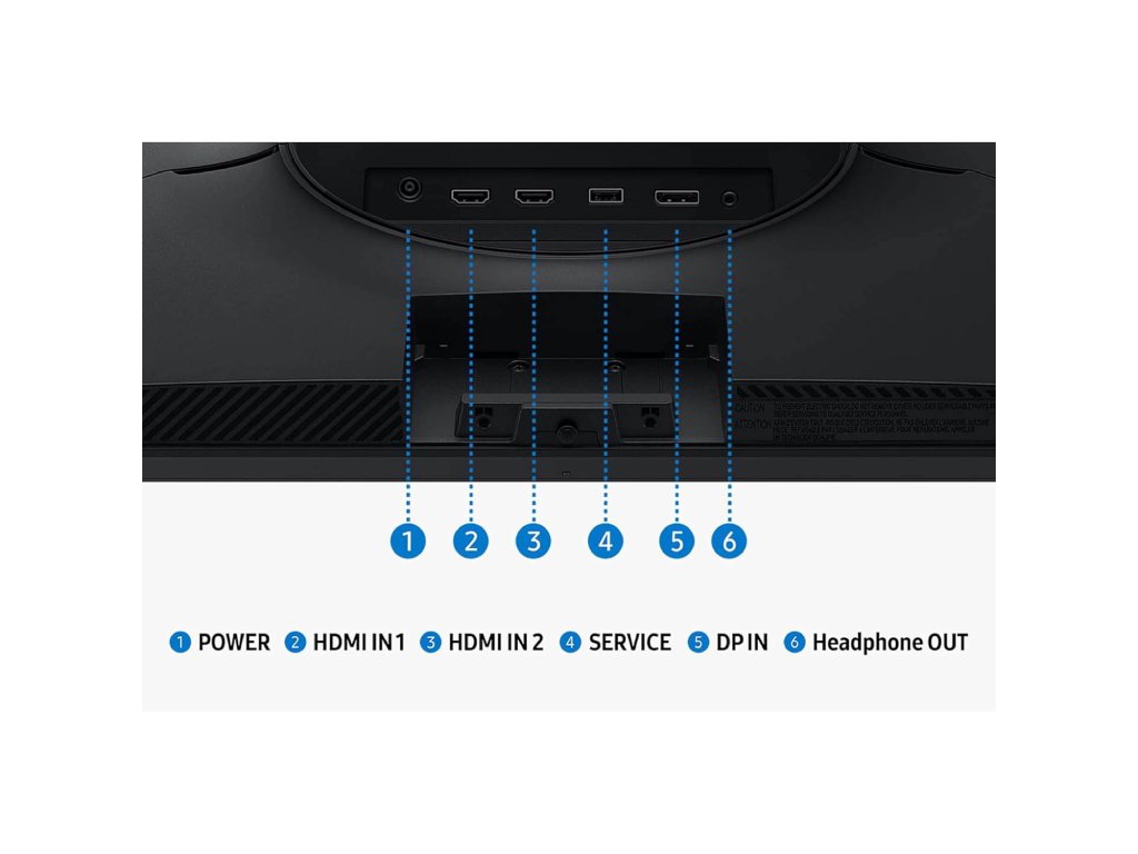 SAMSUNG Odyssey G5 G53F Gaming IPS Monitor, 27" QHD 2560x1440 , 200Hz, 1 ms, DP - HDMI*2, USB, HDR10