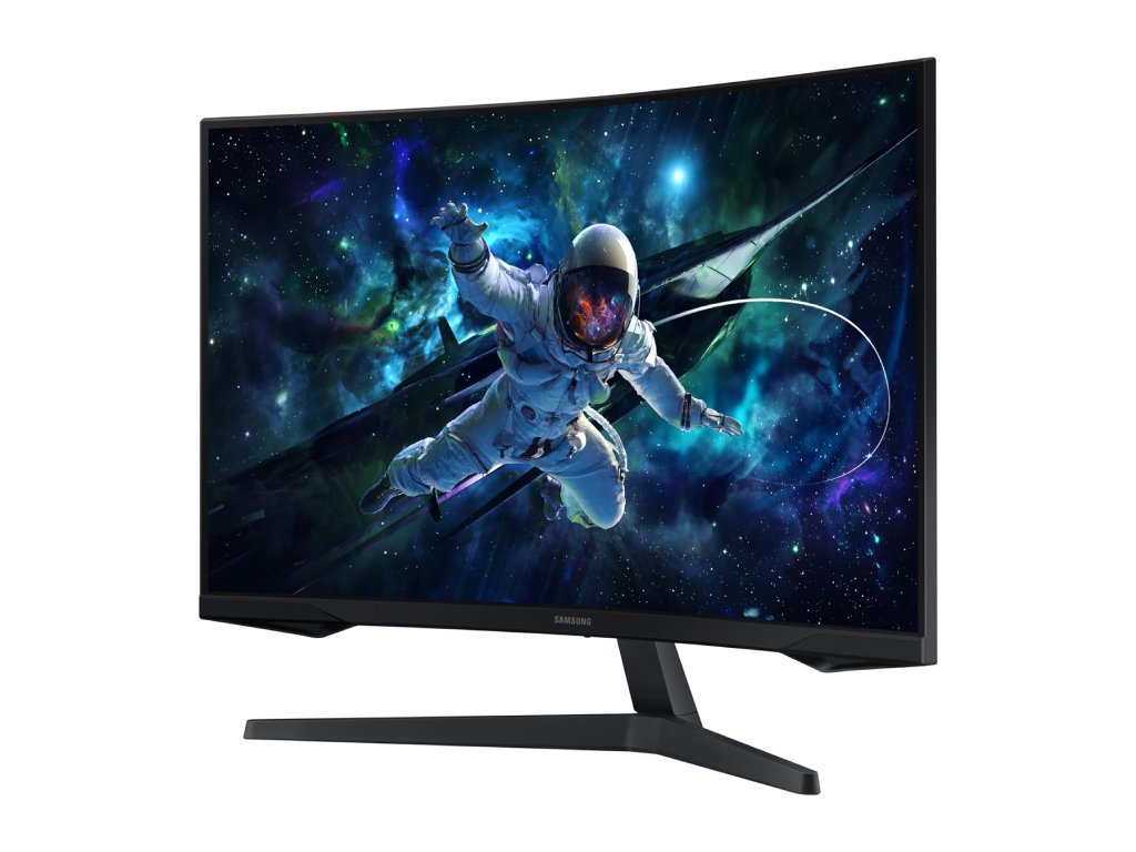 SAMSUNG Odyssey G55C 32" QHD 2560x1440 Gaming Curved Monitor, 165Hz, 1 ms, 2500:1, 300 cd - m2,DP - HDMI