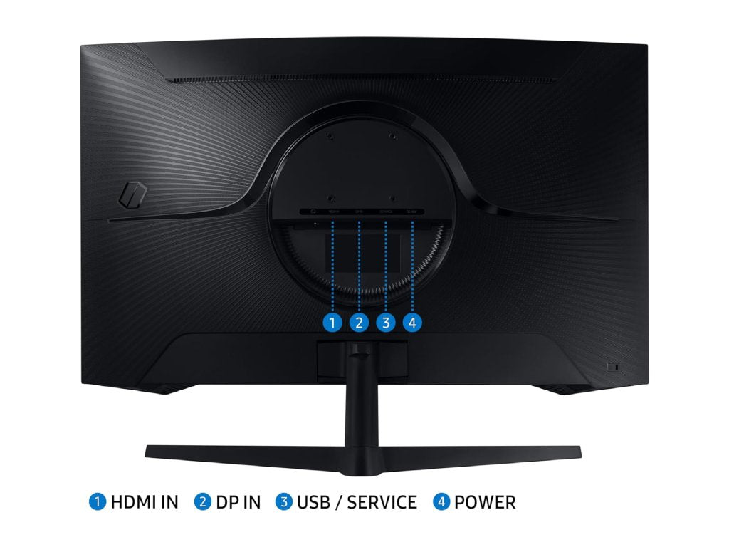 SAMSUNG Odyssey G55C 32" QHD 2560x1440 Gaming Curved Monitor, 165Hz, 1 ms, 2500:1, 300 cd - m2,DP - HDMI
