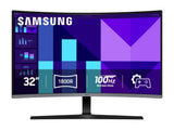 SAMSUNG Essential Curved Monitor S39GD, 32", FHD 1920 x 1080, 100Hz,4 ms, 3000:1,VGA - HDMI,75x75 VESA