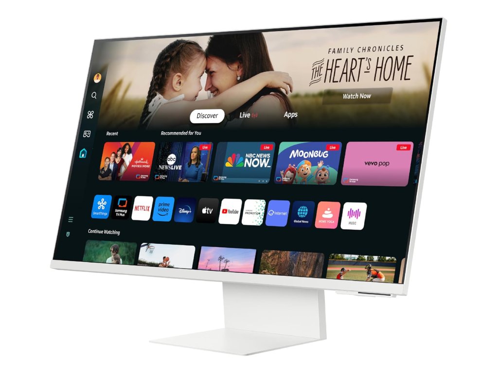 SAMSUNG M8 M80D 4K Smart monitor, 3000:1, 4 ms, Tizen, SlimFit Camera, HDMI, USB-s, USB, White