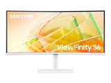 SAMSUNG ViewFinity S6 S65TC 34" Curved Monitor, UWQHD 3440x1440, Thunderbolt 4, DP - HDMI, USB Hub,LAN