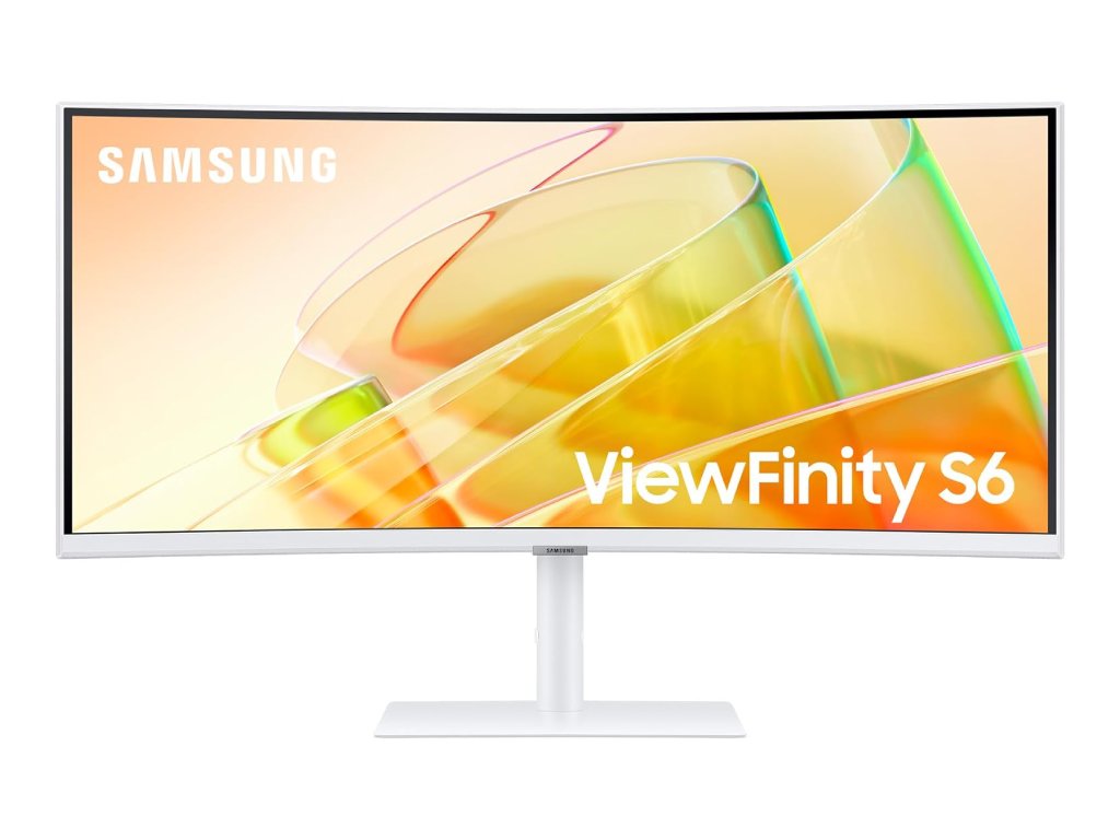 SAMSUNG ViewFinity S6 S65TC 34" Curved Monitor, UWQHD 3440x1440, Thunderbolt 4, DP - HDMI, USB Hub,LAN