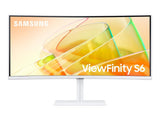 SAMSUNG ViewFinity S6 S65TC 34" Curved Monitor, UWQHD 3440x1440, Thunderbolt 4, DP - HDMI, USB Hub,LAN