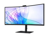 SAMSUNG Curved WQHD Monitor with Webcam S65VC, 34", 3440 x 1440, 100Hz, 5ms, DP - HDMI - USB Hub,Speaker