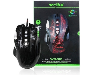 WB-912 Gaming Optical USB crni miš