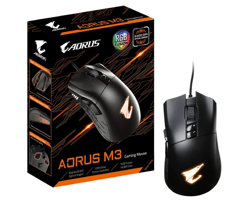 AORUS M3 optički gaming miš crni
