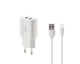RP-U22 Dual USB 2.4A USB iphone charging punjač bijeli