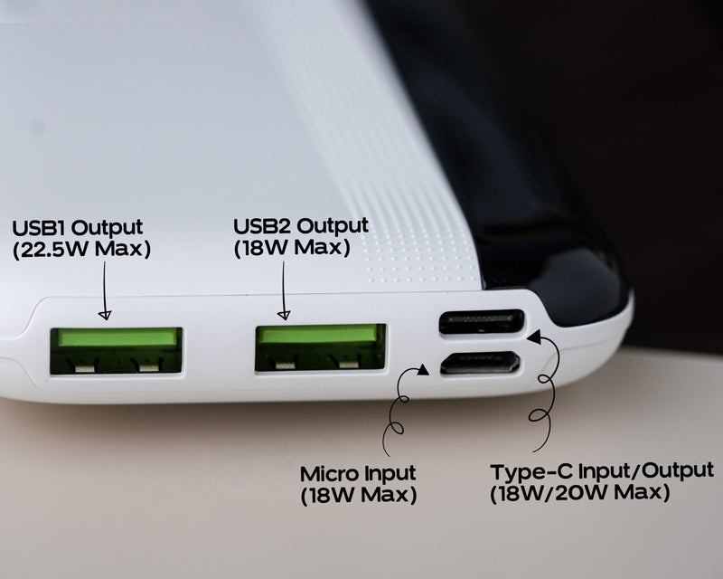RPP-293 PD+QC 10000mAh Power Bank crni