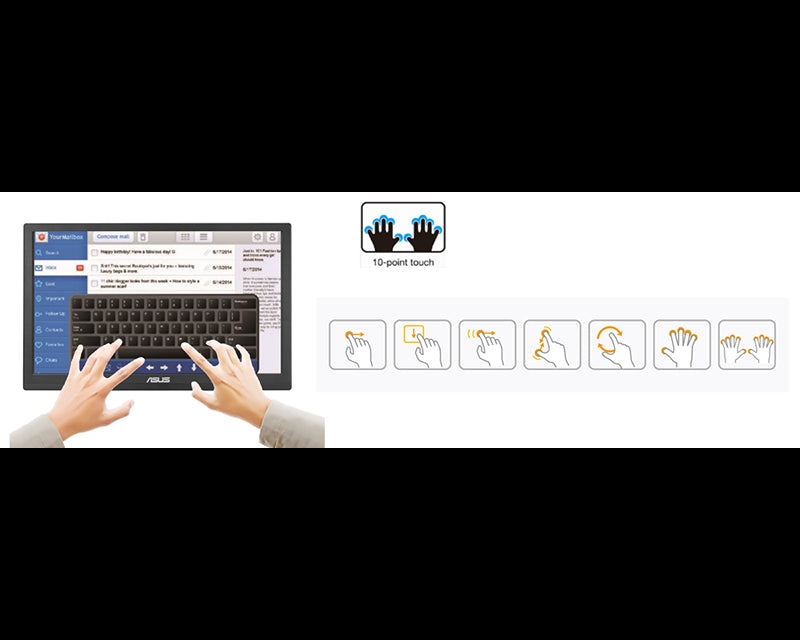 15.6 inča VT168HR Touch LED crni monitor