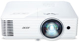 ACER S1386WH Projektor, DLP 3D, WXGA, 3600lm, 20000 - 1, HDMI, short throw 0.5, 2.7kg, EURO EMEA