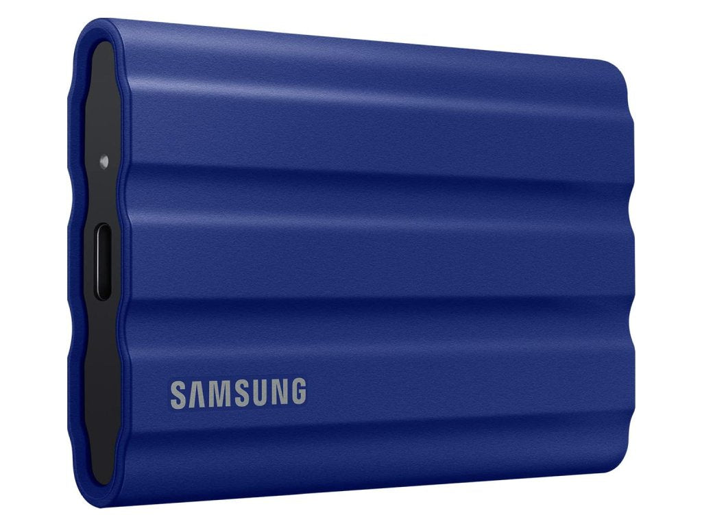 SAMSUNG 1TB T7 Shield Portable SSD USB 3.2 Gen2, 1050 MB - s Read, 1000 MB - s Write, IP65, IPX5, Blue
