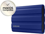 SAMSUNG 1TB T7 Shield Portable SSD USB 3.2 Gen2, 1050 MB - s Read, 1000 MB - s Write, IP65, IPX5, Blue