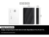 SAMSUNG 1TB T9 Portable External SSD, USB 3.2 Gen 2x2 interface, up to 2000MB - s Read - Write