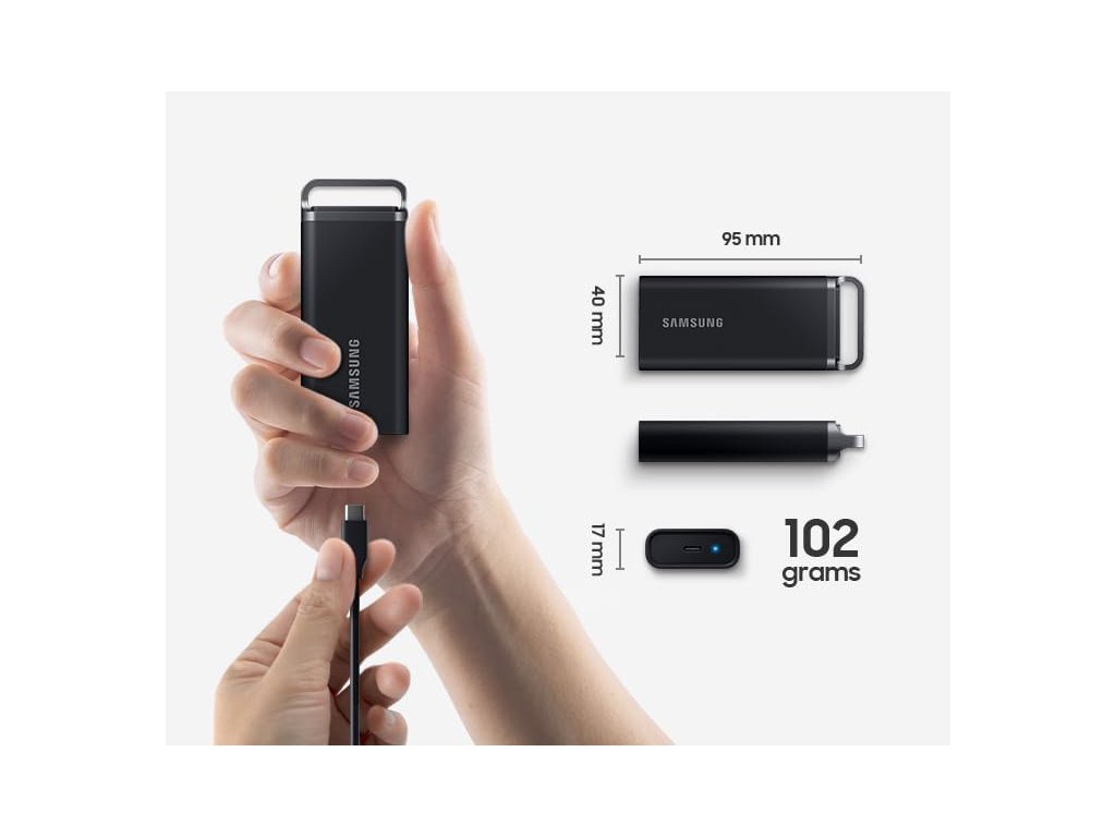 SAMSUNG T5 EVO 2TB Portable SSD USB 3.2 Gen 1, Read Up to 460 MB - s, Write Up to 460 MB - s