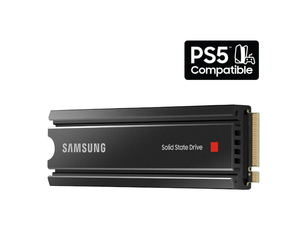 SAMSUNG M.2 SSD 1TB 980 PRO Heatsink, PCI-E 4.0 NVMe, Read Up to 7000 MB - s, Write Up to 5100 MB - s