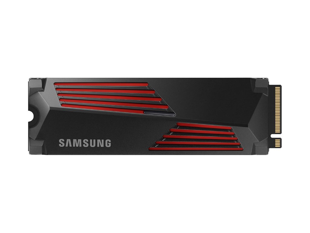 SAMSUNG M.2 SSD 1TB 990 PRO Heatsink, PCI-E 4.0 NVMe 2.0, Read Up to 7450 MB - s,Write Up to 6900 MB - s