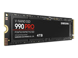 SAMSUNG M.2 SSD 4TB 990 PRO, PCI-E 4.0 NVMe 2.0, Read Up to 7450 MB - s, Write Up to 6900 MB - s