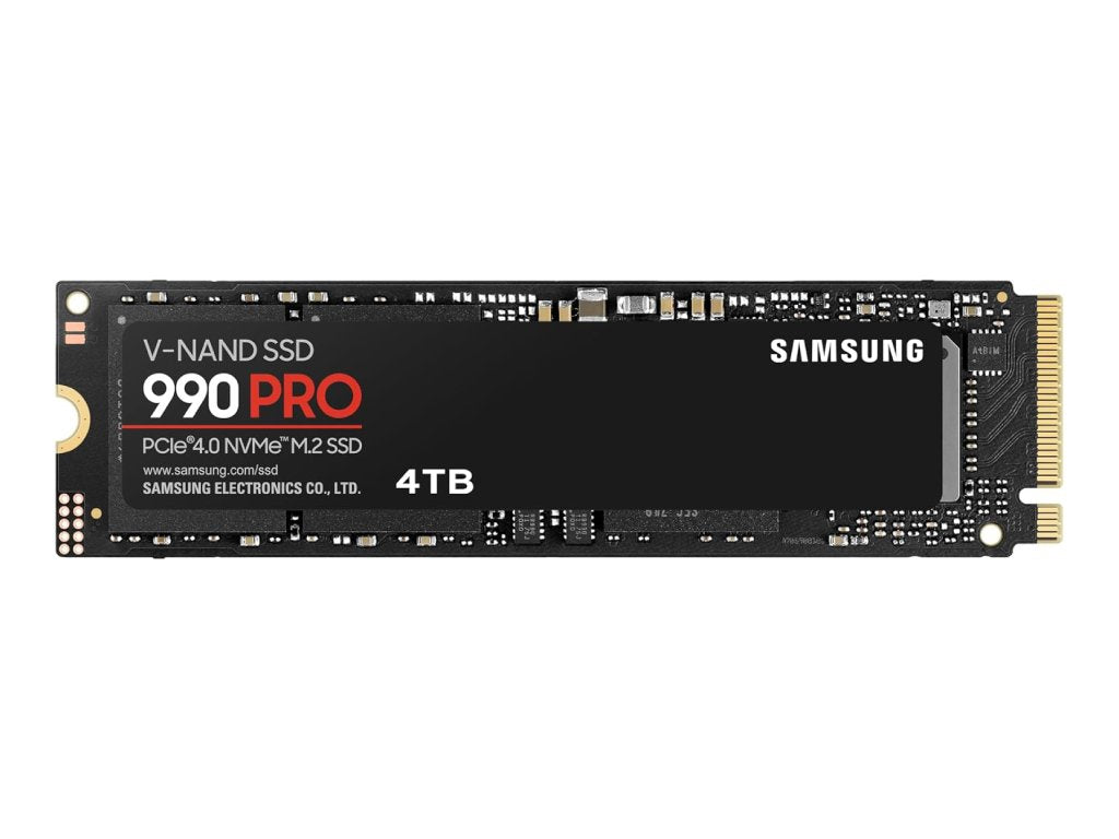 SAMSUNG M.2 SSD 4TB 990 PRO, PCI-E 4.0 NVMe 2.0, Read Up to 7450 MB - s, Write Up to 6900 MB - s