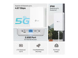 TP-LINK NE200-Outdoor 5G Outdoor Router, 2.5GE Port, IP66, PoE Power Supply,5G speed up to 4.67 Gbps