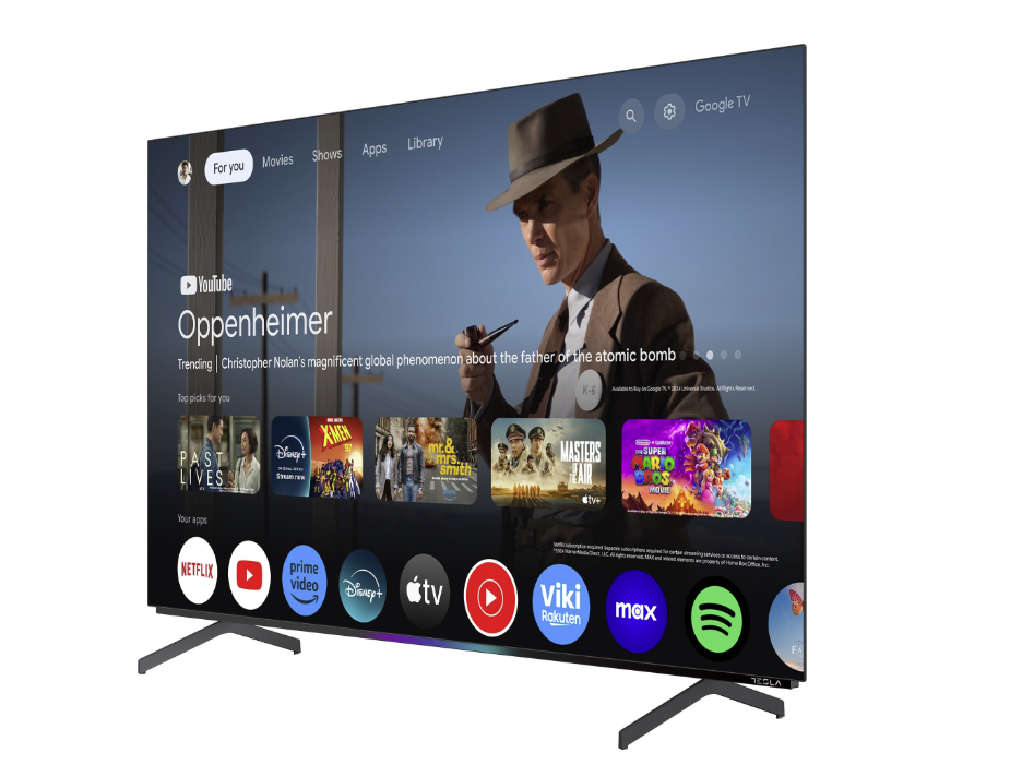 Tesla O55S949GUS OLED TV 55" ultra HD, Google TV Smart, 120HZ refresh rate, 2.1.2 sound system