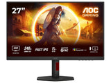 AOC Gaming IPS Monitor Q27G4ZR, 27", QHD 2560x1440, 260Hz(OC), 1 ms, DP - HDMI*2, 2W x 2, HAS - PIVOT