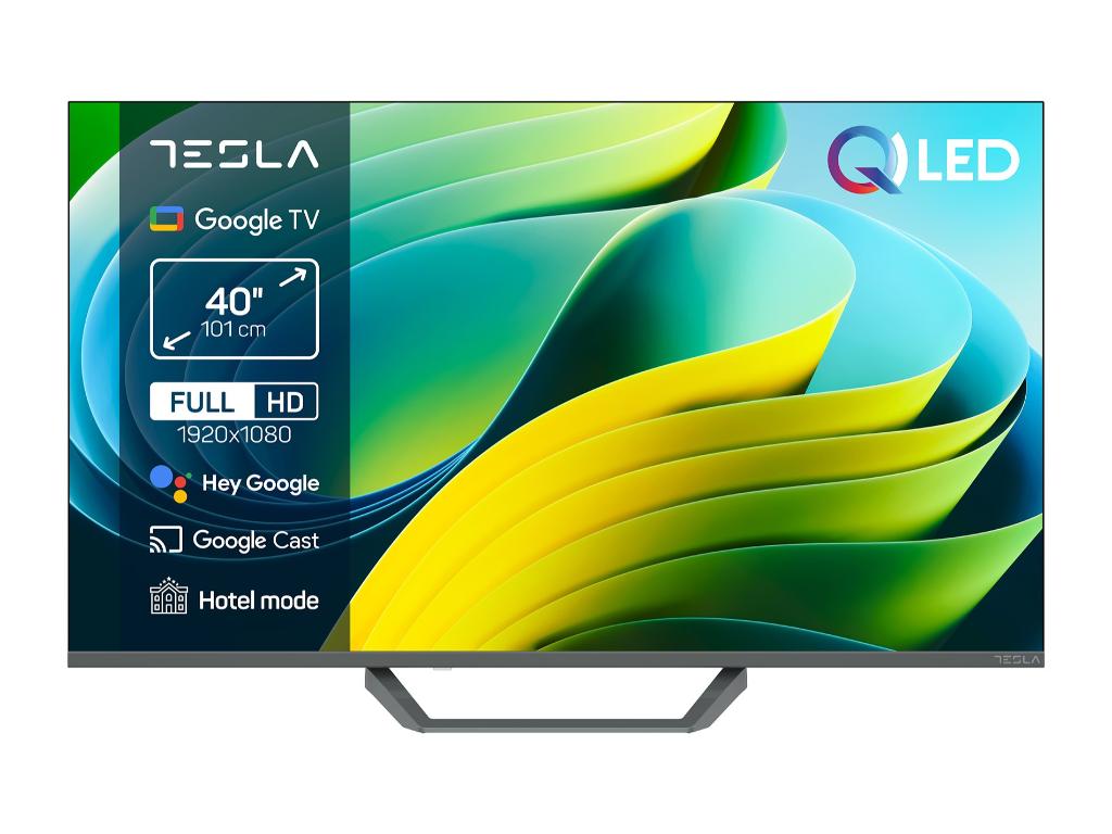 Tesla Q40E665GFS QLED TV 40" full HD, Google TV smart, DVB-T2 - C - S2