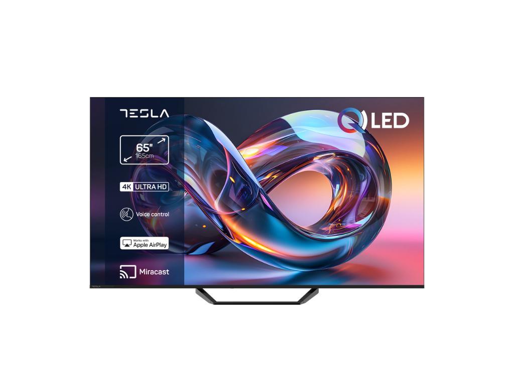 Tesla Q65E665BUV QLED TV 65" ultra HD, VIDAA OS smart, Hotel mode, Air Play, Miracast, DVB-T2 - C - S2