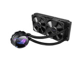 ASUS ROG STRIX LC II 240 Liquid CPU cooler, Dual ROG 120 mm radiator fans, Illuminated ROG Logo