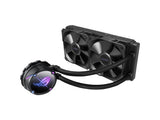 ASUS ROG STRIX LC II 240 Liquid CPU cooler, Dual ROG 120 mm radiator fans, Illuminated ROG Logo