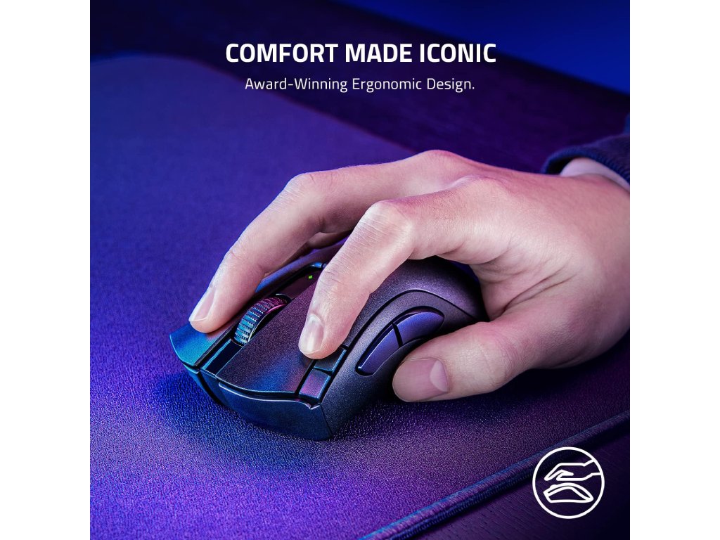 RAZER DeathAdder V2 X HyperSpeed Gaming Mice, 2.4GHz Wireless + Bluetooth, 14K DPI