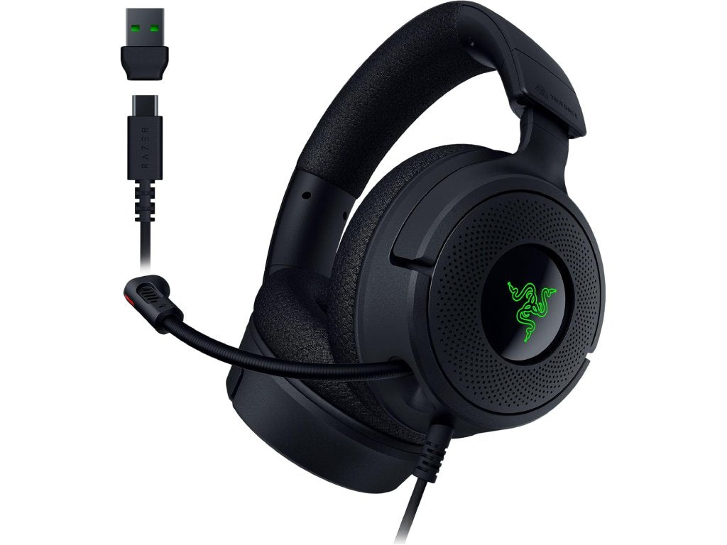 RAZER Kraken V4 X Wired Gaming Headset TriForce 40mm Drivers, Retractable Cardioid Mic, 7.1 Surround