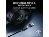 RAZER Kraken V4 X Wired Gaming Headset TriForce 40mm Drivers, Retractable Cardioid Mic, 7.1 Surround