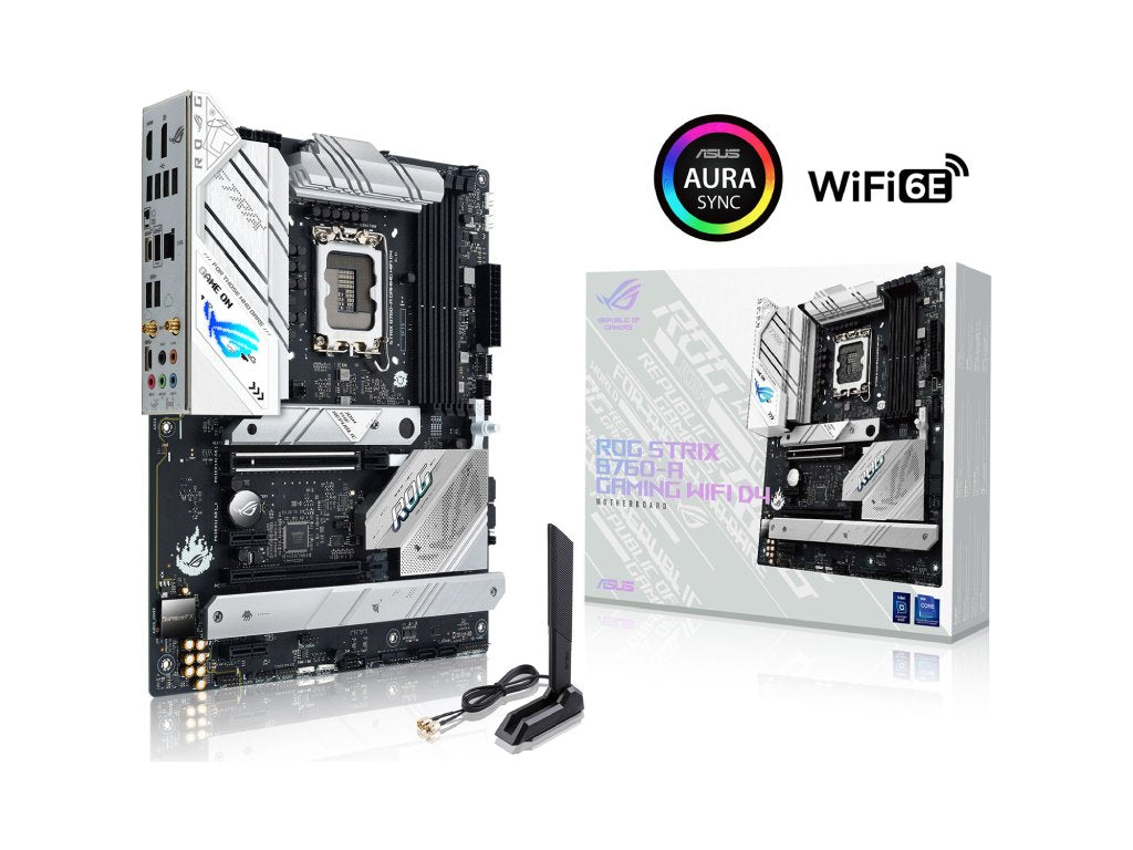 ASUS INTEL MB ROG STRIX B760-A GAMING WIFI,4*DDR5,LGA 1700,PCIe 5.0,WiFi 6E,DP - HDMI,3 x M.2 Slots