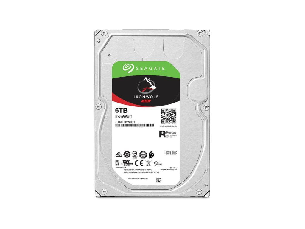 SEAGATE IronWolf NAS HDD 6TB, ST6000VN001, 256MB cache, SATA 6Gb - s, 5400 rpm